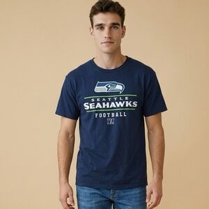 EUC - NFL Team Apparel Seattle Seahawks Football T Shirt - Size Large